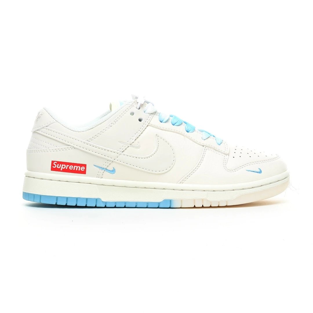 Low Top Sneakers Ivory Blue - Gallery Image 3 - Detailed View