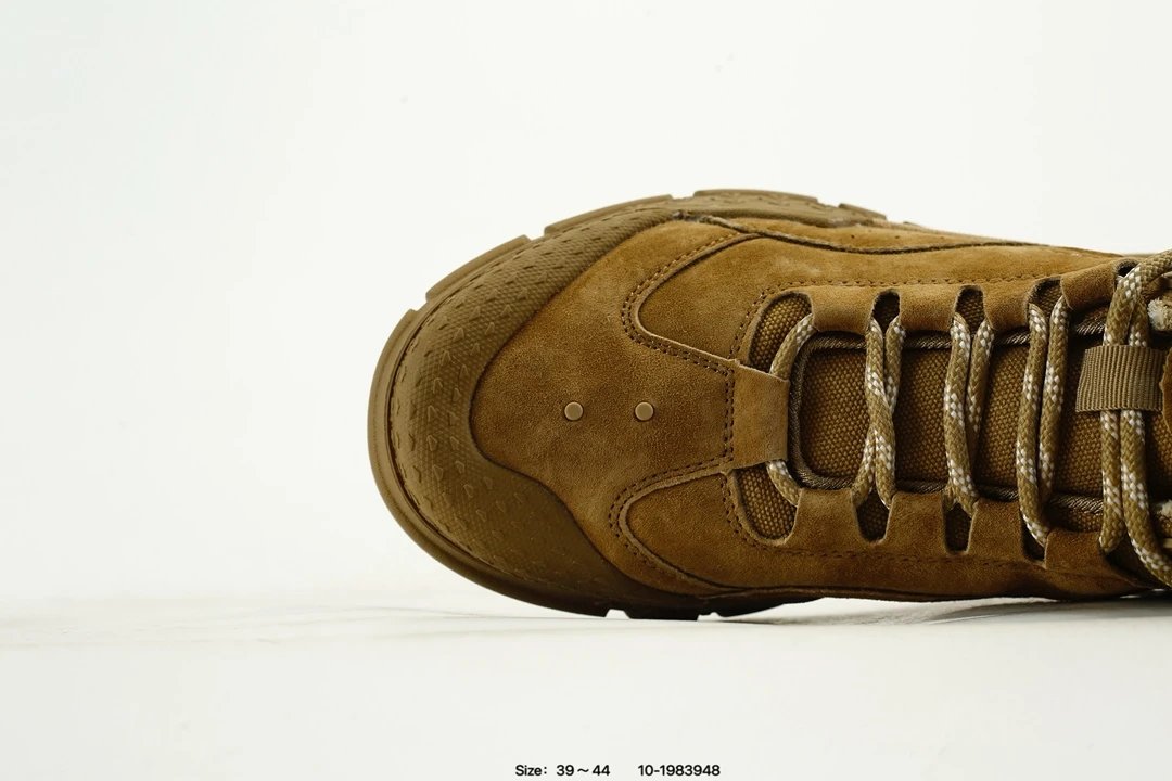 Suede Hiking Boots Taupe - Gallery Image 6 - Detailed View