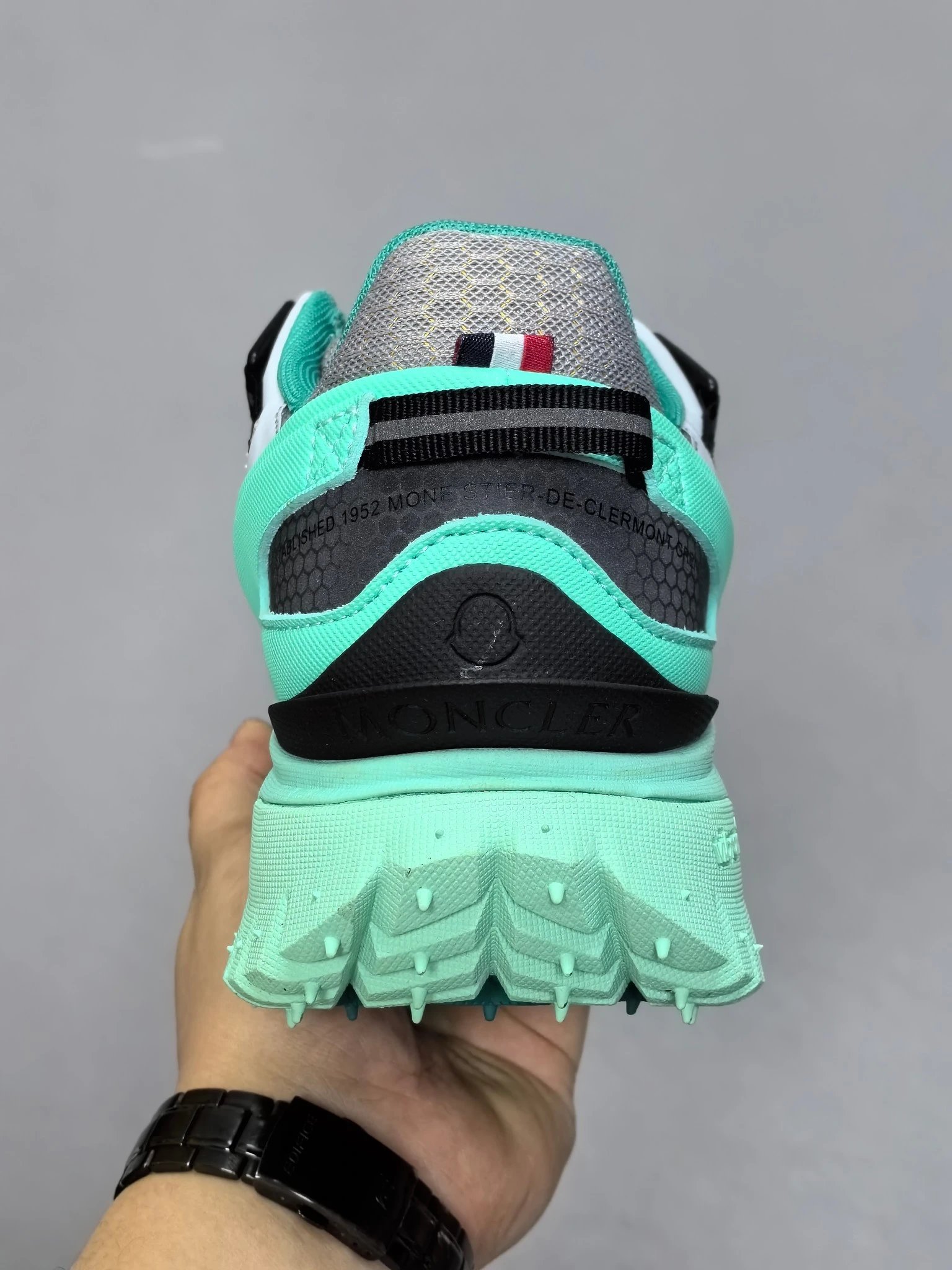 Moncler Trailgrip GTX Rubber Sneakers Light Green - Gallery Image 5 - Detailed View