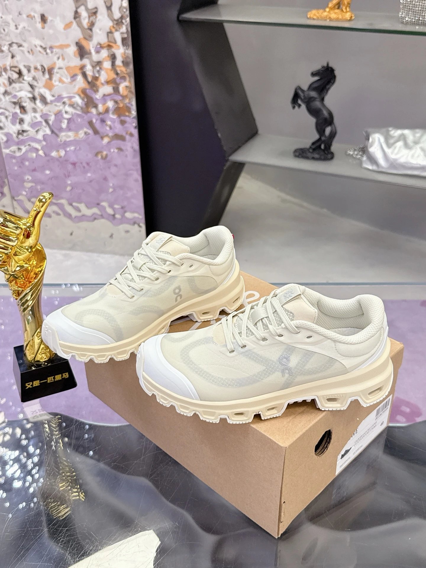 Loewe x On Running 3.0 Cloudtilt Sneakers Off White - Gallery Image 3 - Detailed View