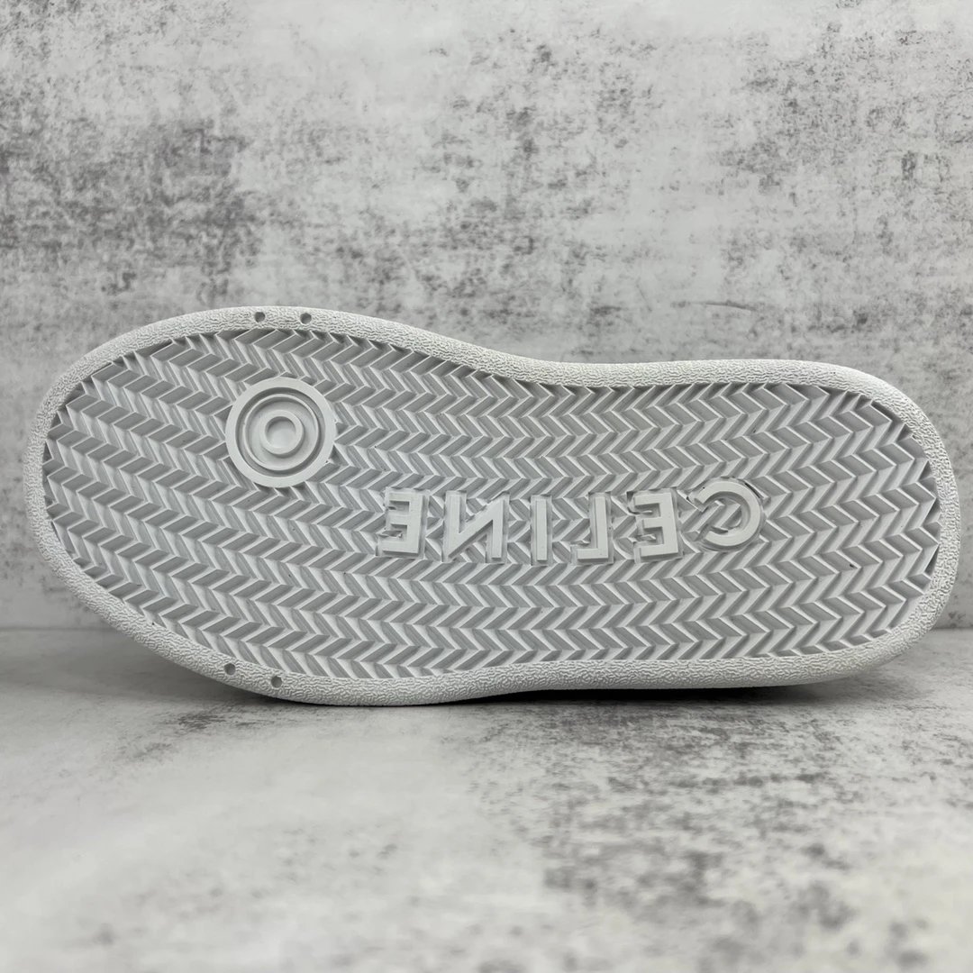 Chunky Platform Leather Sneakers Summer Biscuit Blue - Gallery Image 8 - Detailed View