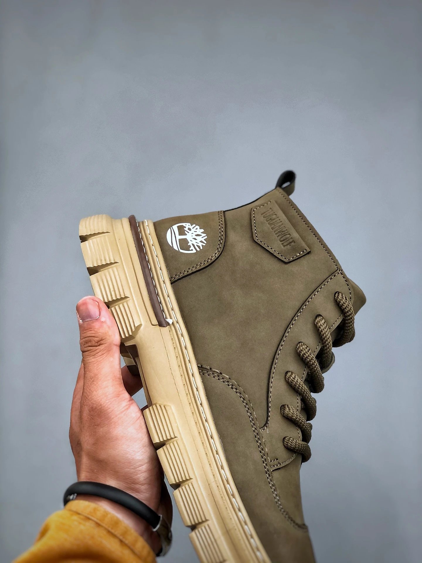 Premium Winter Work Boots Sandstone - Gallery Image 6 - Detailed View