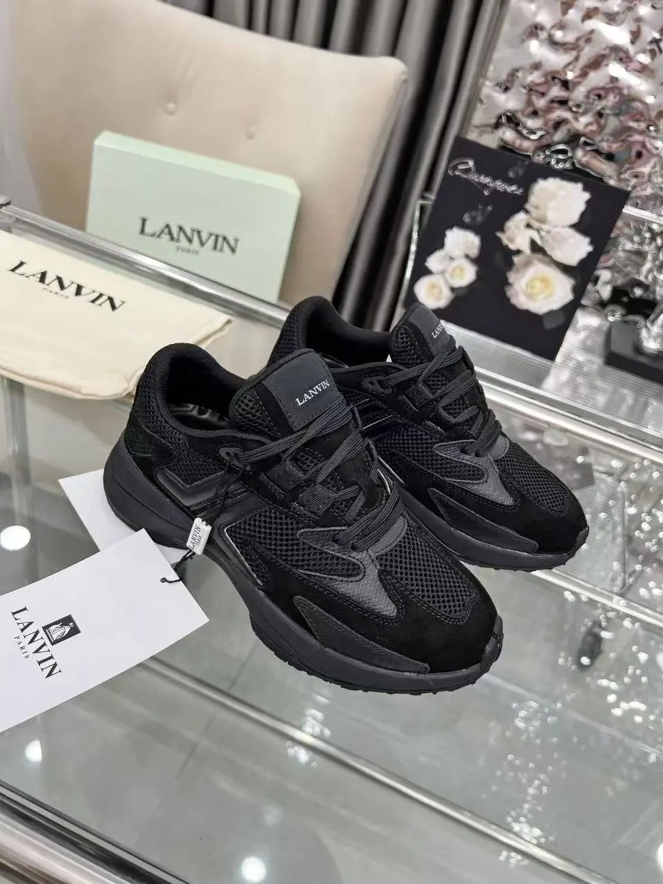 Lanvin Clay Sneakers Black - High Quality Product Image - Cnfans
