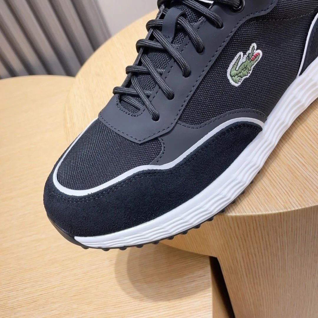 Lacoste Black Classic Sneakers - Gallery Image 7 - Detailed View