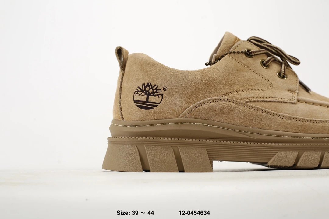 Suede Chunky Sole Shoes Sand - Gallery Image 2 - Detailed View