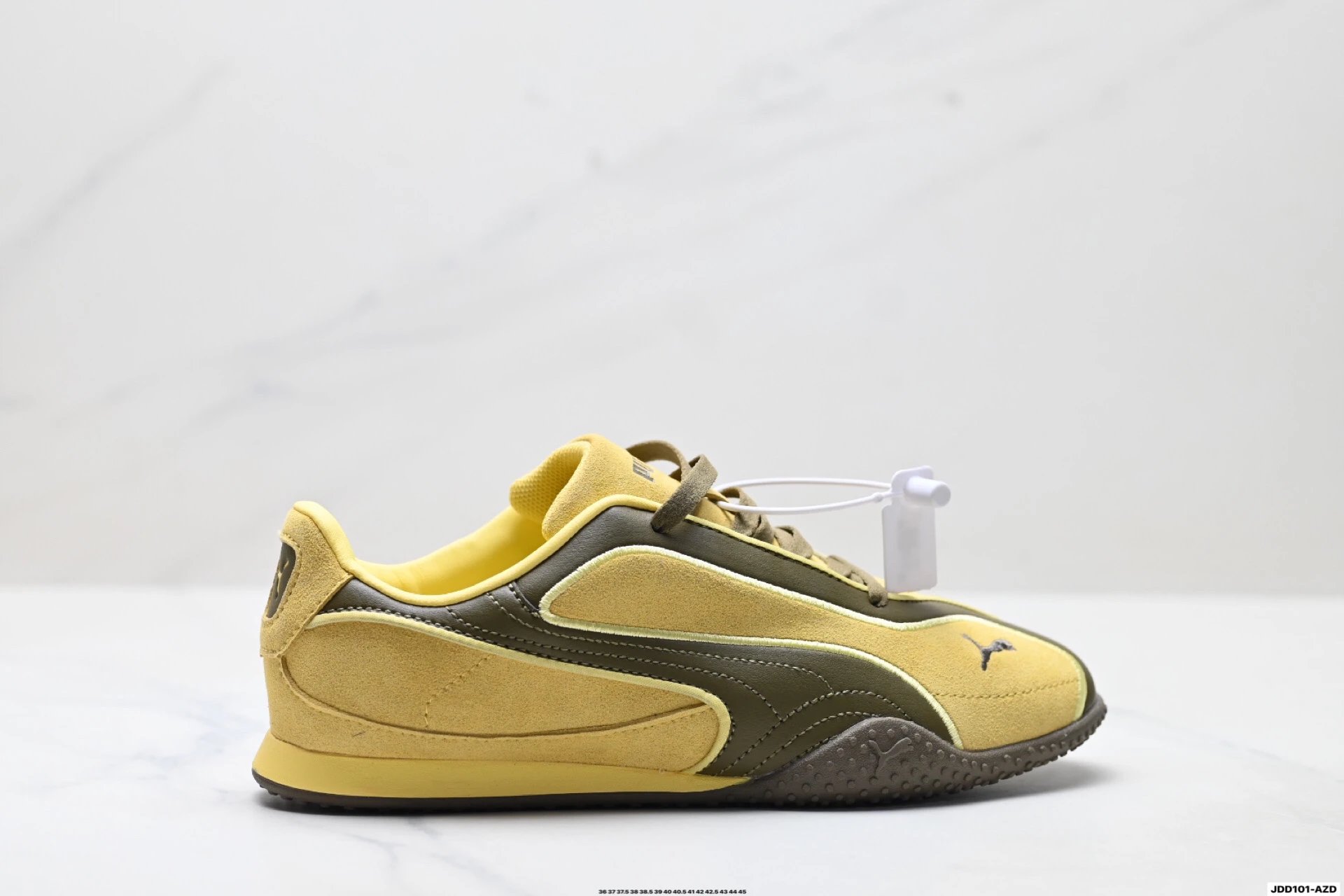 PUMA Bella V2 Leather Snealers Yellow Brown - Puma - Cnfans - $28.39