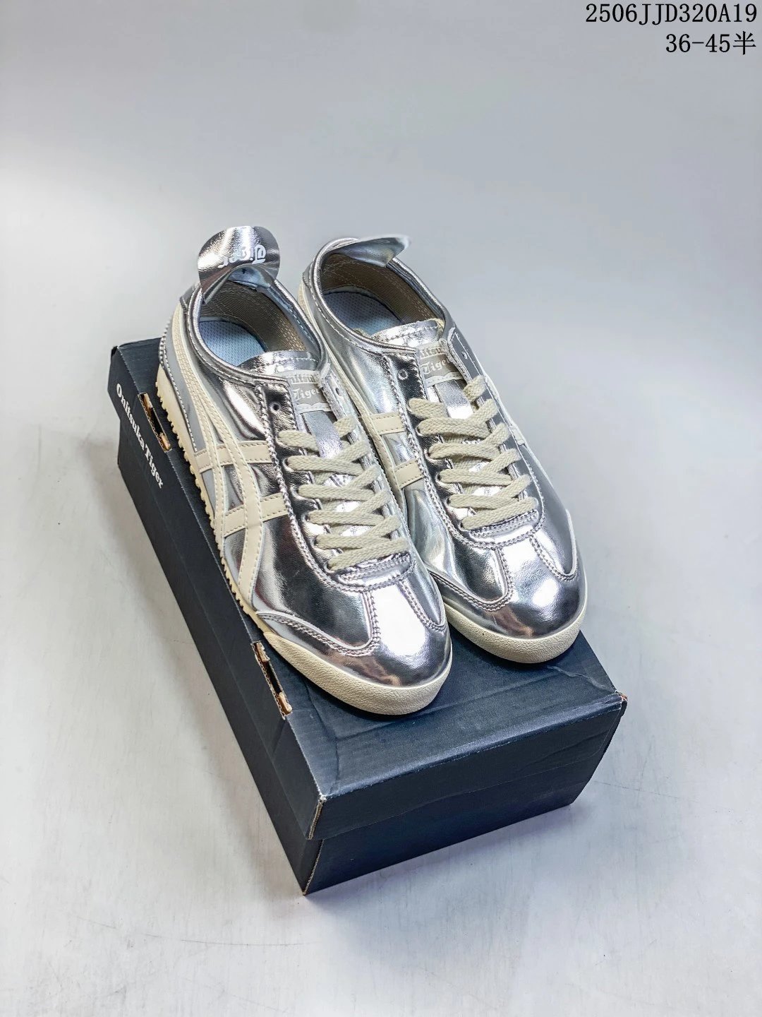 Onitsuka Tiger MEXICO 66 Slip-On Sneakers Silver Grey - Gallery Image 6 - Detailed View