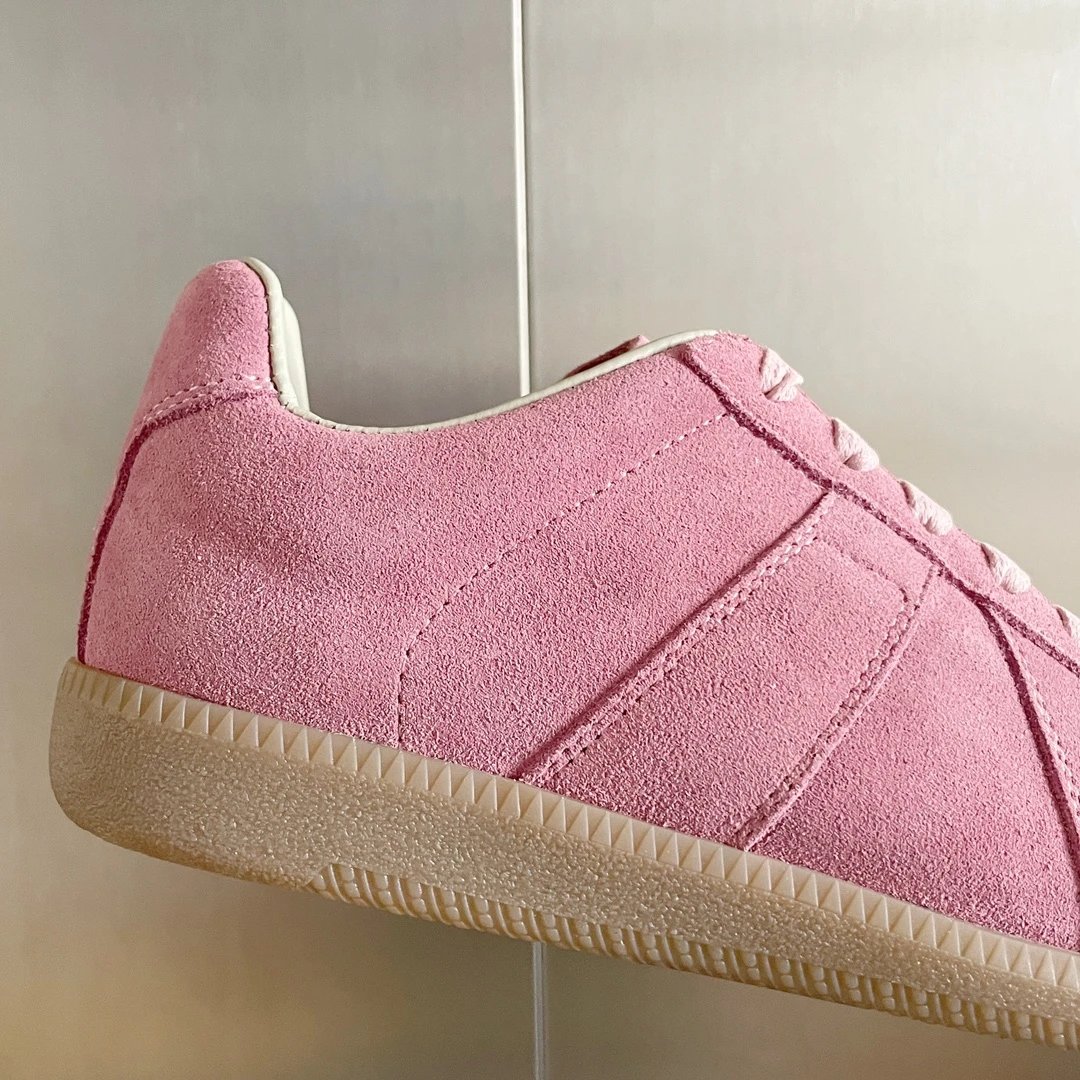 Maison Margiela MM6 German Trainers Pink - Gallery Image 8 - Detailed View