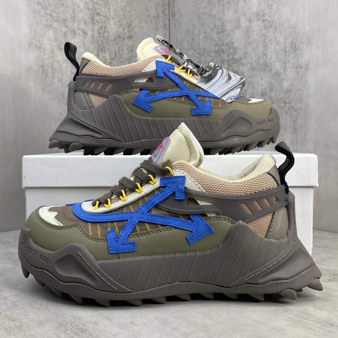 Trail Sneakers Leather Oxford EVA Sole in Olive Brown - Gallery Image 9 - Detailed View