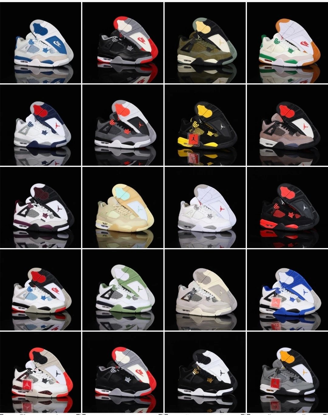 Nike Air Jordan AJ4 Retro Sneakers Multicolor  - Related Product - Cnfans