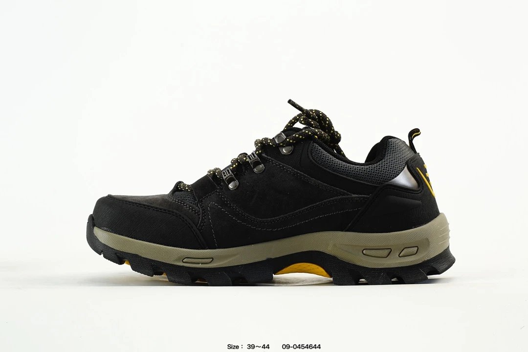 Men's Outdoor Hiking Trek Shoes Ochre Black - Gallery Image 3 - Detailed View