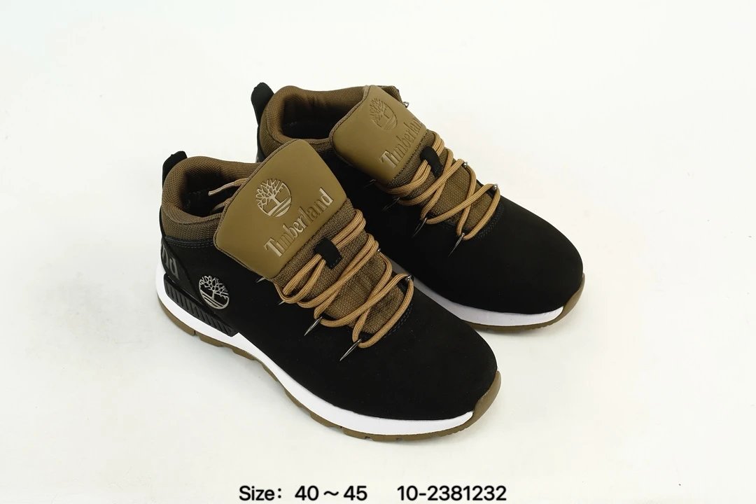 Outdoor Hiking Sneakers Nubuck Waterproof Olive Black - Gallery Image 8 - Detailed View