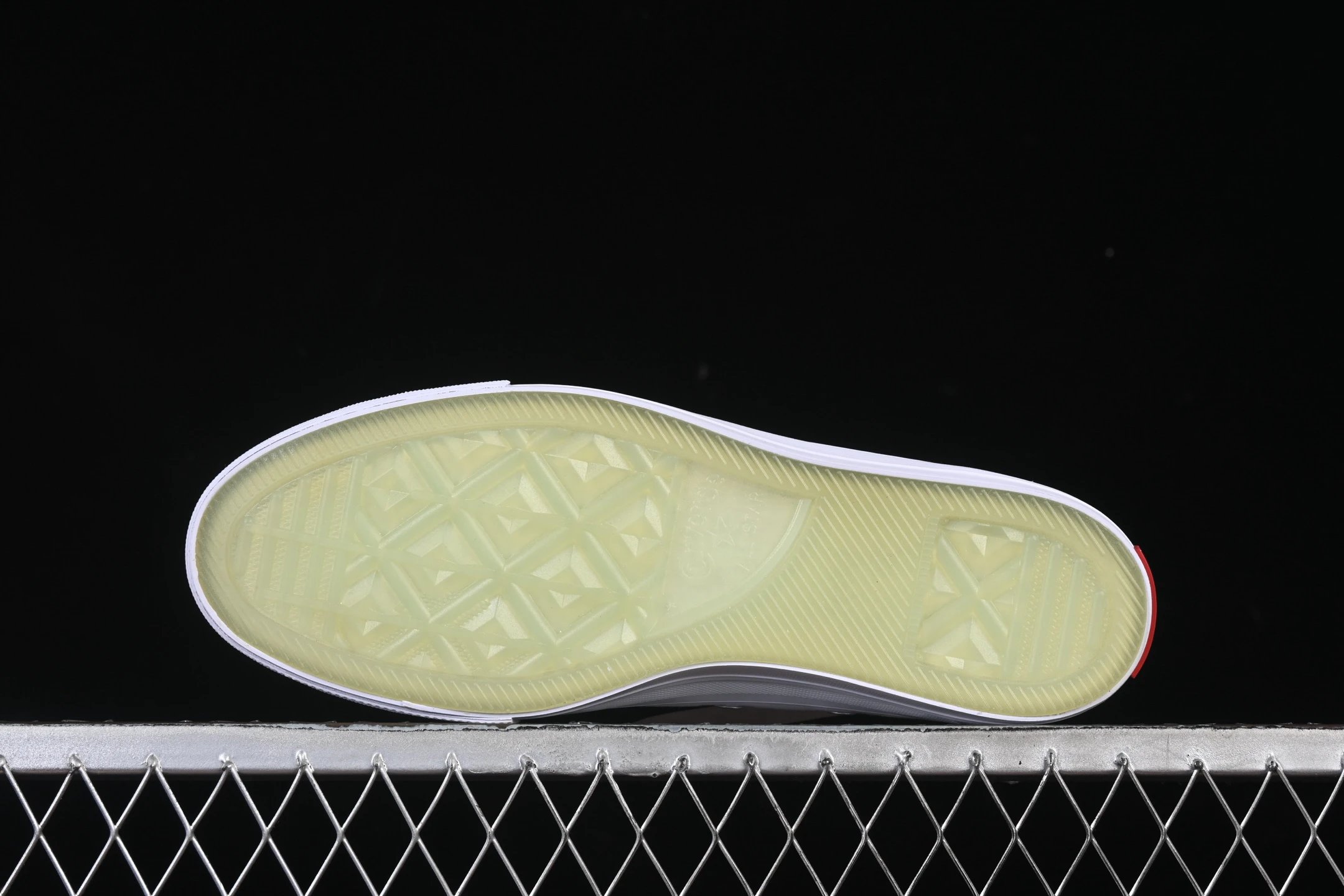 Retro High Top Canvas Sneakers Scarlet White - Gallery Image 3 - Detailed View