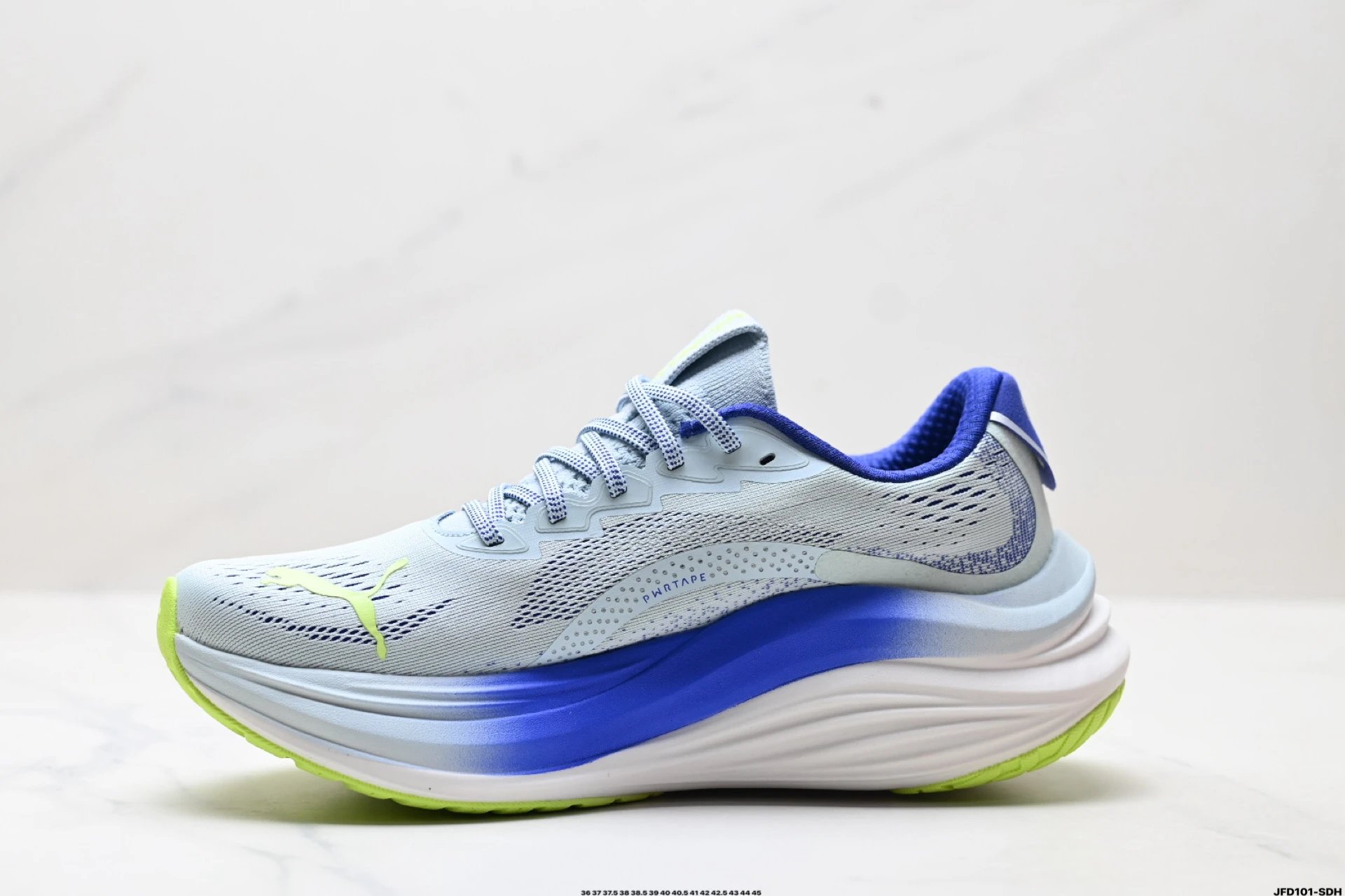 PUMA Deviate NITRO Sneakers White Blue - Gallery Image 3 - Detailed View
