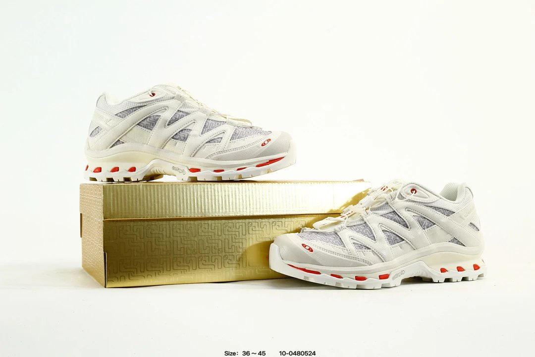 Salomon XT-Whisper Sneakers White Red - Gallery Image 9 - Detailed View