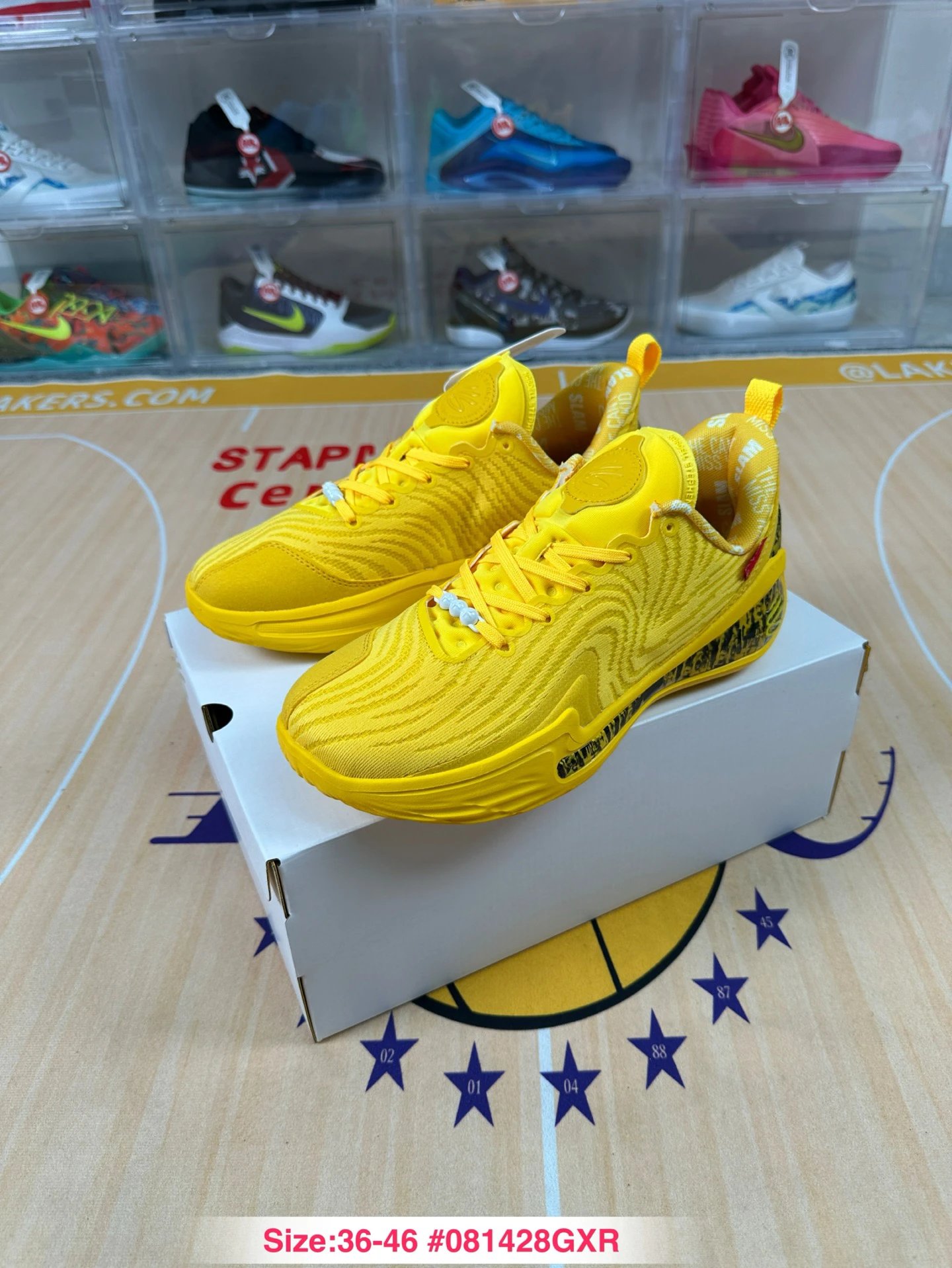 Curry 12 Mesh Basketball Sneakers Solar Yellow - Gallery Image 3 - Detailed View