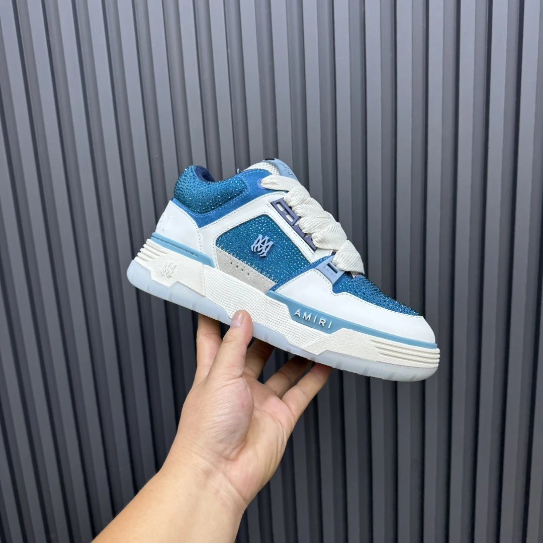 Unisex Leather Low Top Skate Shoes Ocean Teal - Gallery Image 3 - Detailed View