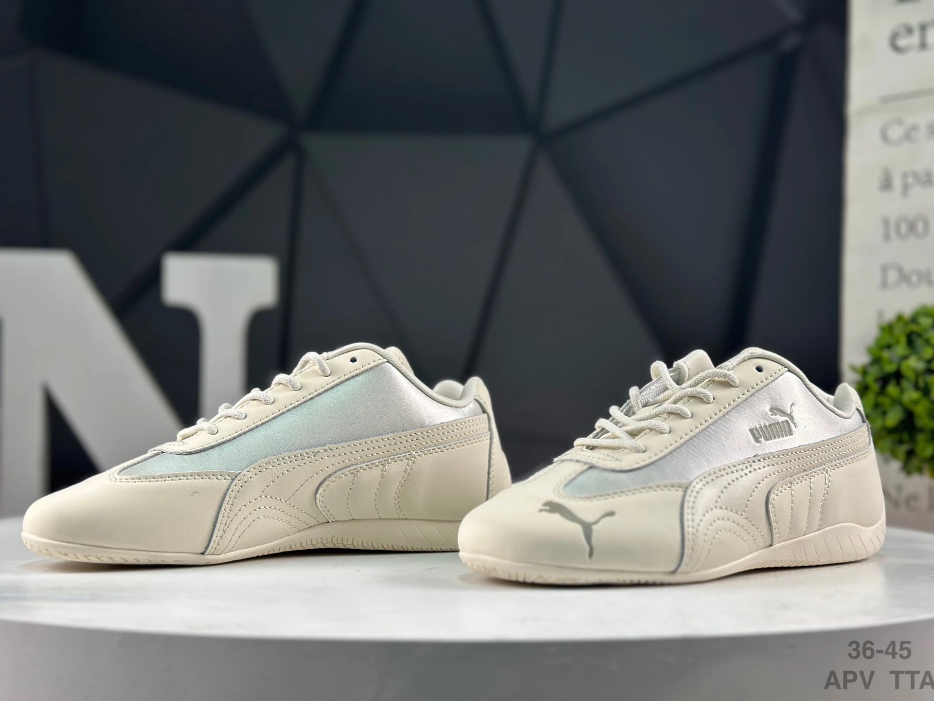 Puma Speed Faded OG Sneakers Beige Grey - Gallery Image 4 - Detailed View