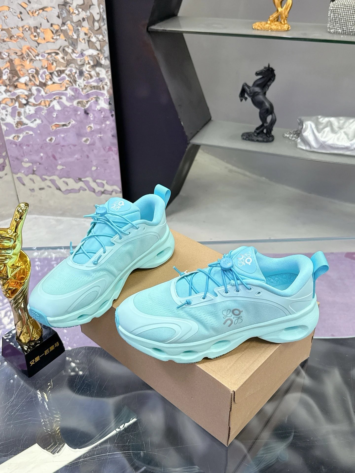 Loewe x On 3.0 Cloudventure Sneakers Blue - Gallery Image 4 - Detailed View