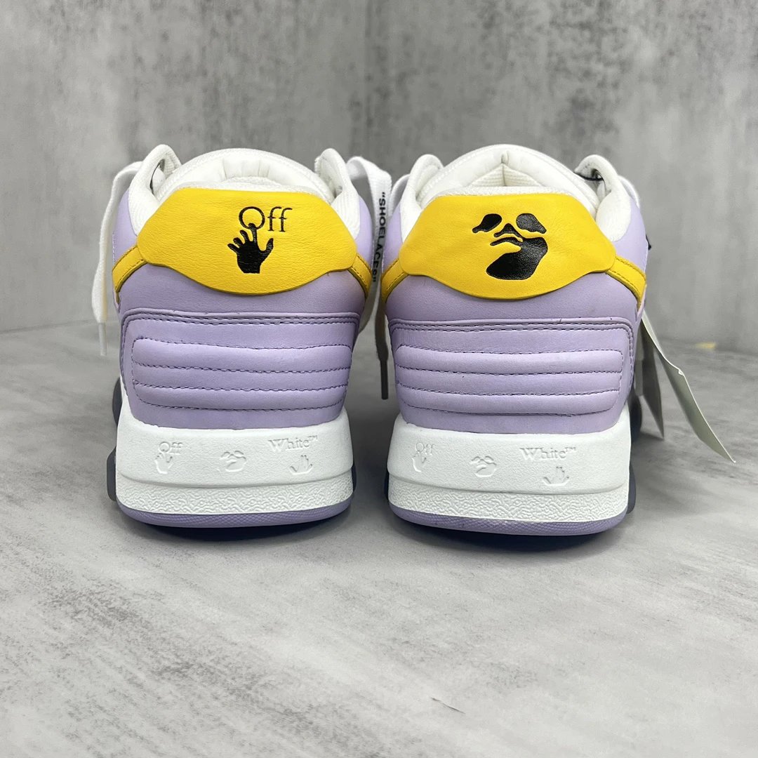 Off-White Low Sneakers Purple Yellow - Gallery Image 5 - Detailed View