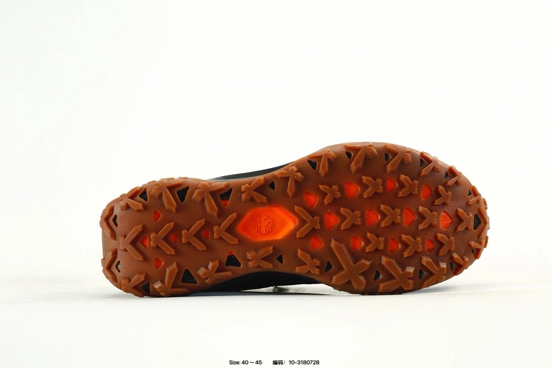 Outdoor Hiking Sneakers Waterproof Black Rust - Gallery Image 6 - Detailed View