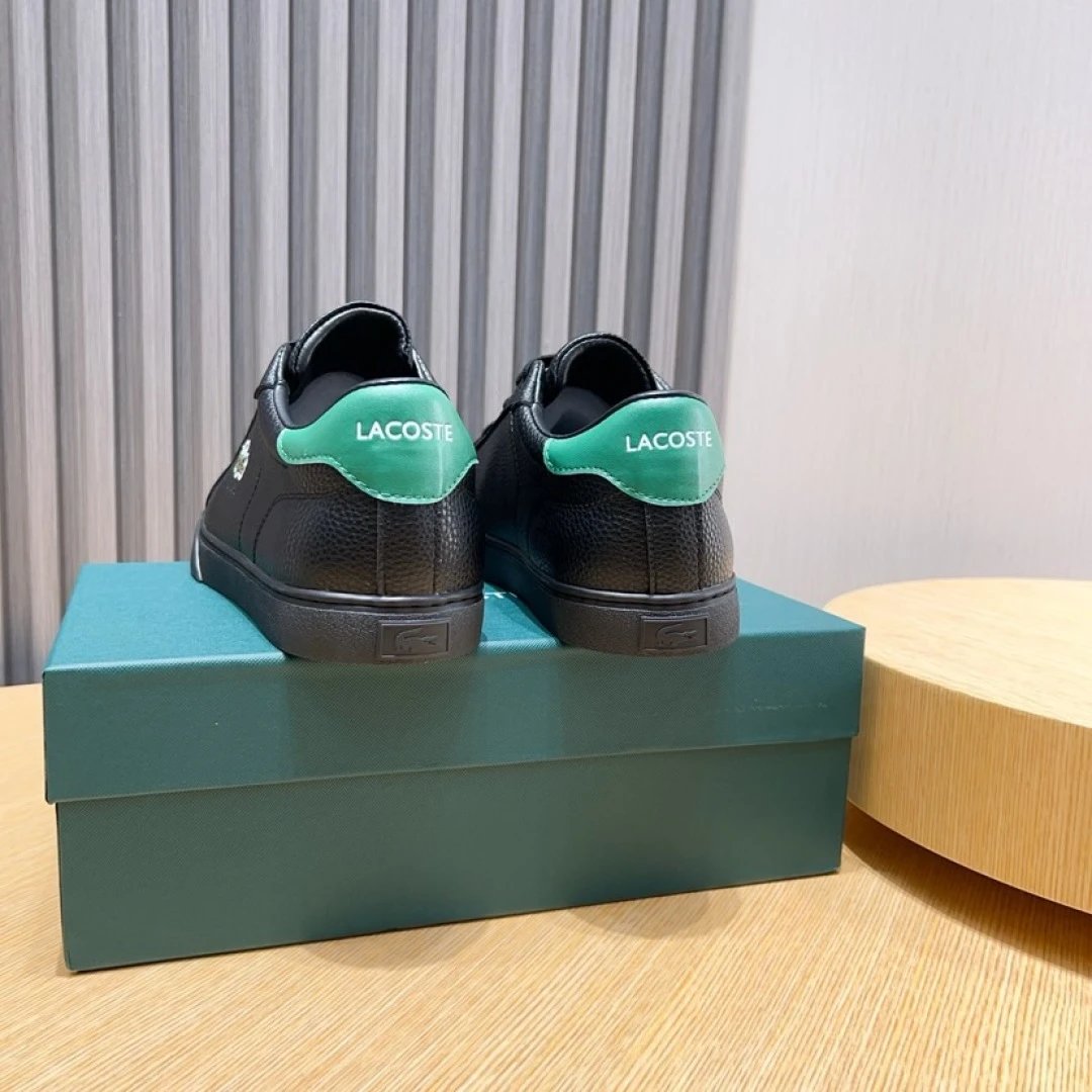 Lacoste Classic Black Sneakers - Gallery Image 6 - Detailed View