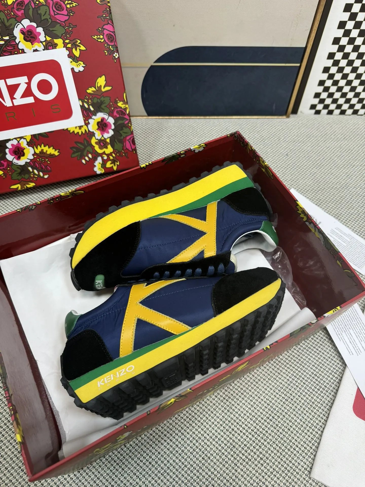 Kenzo Casual Sneakers Blue - Gallery Image 6 - Detailed View