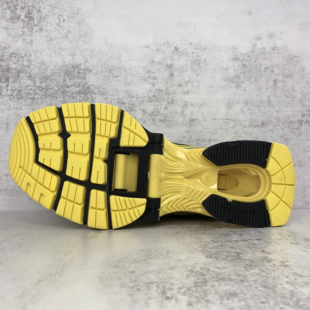 Retro X-Pander Mesh Running Sneakers Goldenrod Yellow - Gallery Image 8 - Detailed View