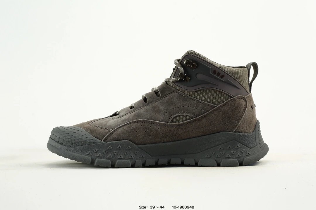 Mid-Top Suede Boots Charcoal Gray - Gallery Image 4 - Detailed View