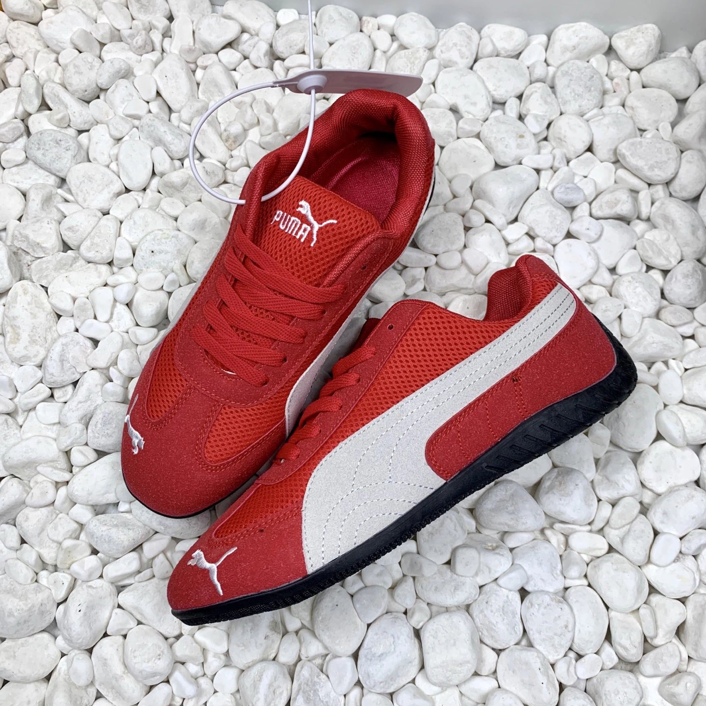 Puma Mesh Sneakers Red - Gallery Image 7 - Detailed View