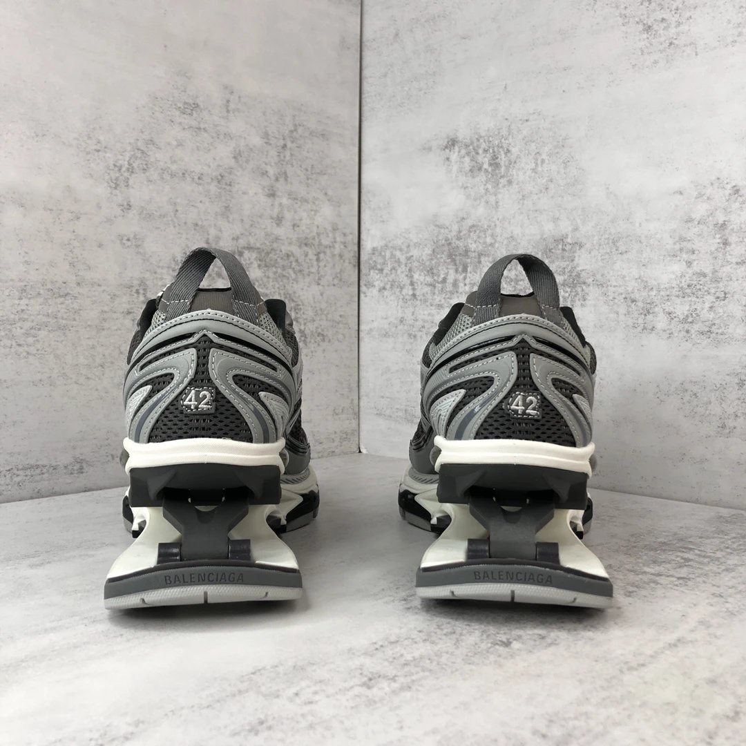 X-Pander Mesh Running Dad Sneakers Metallic Grey - Gallery Image 5 - Detailed View