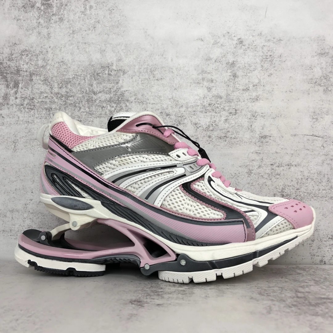 Retro Mesh X-Pander Dad Sneakers White Rose Pink - Gallery Image 6 - Detailed View
