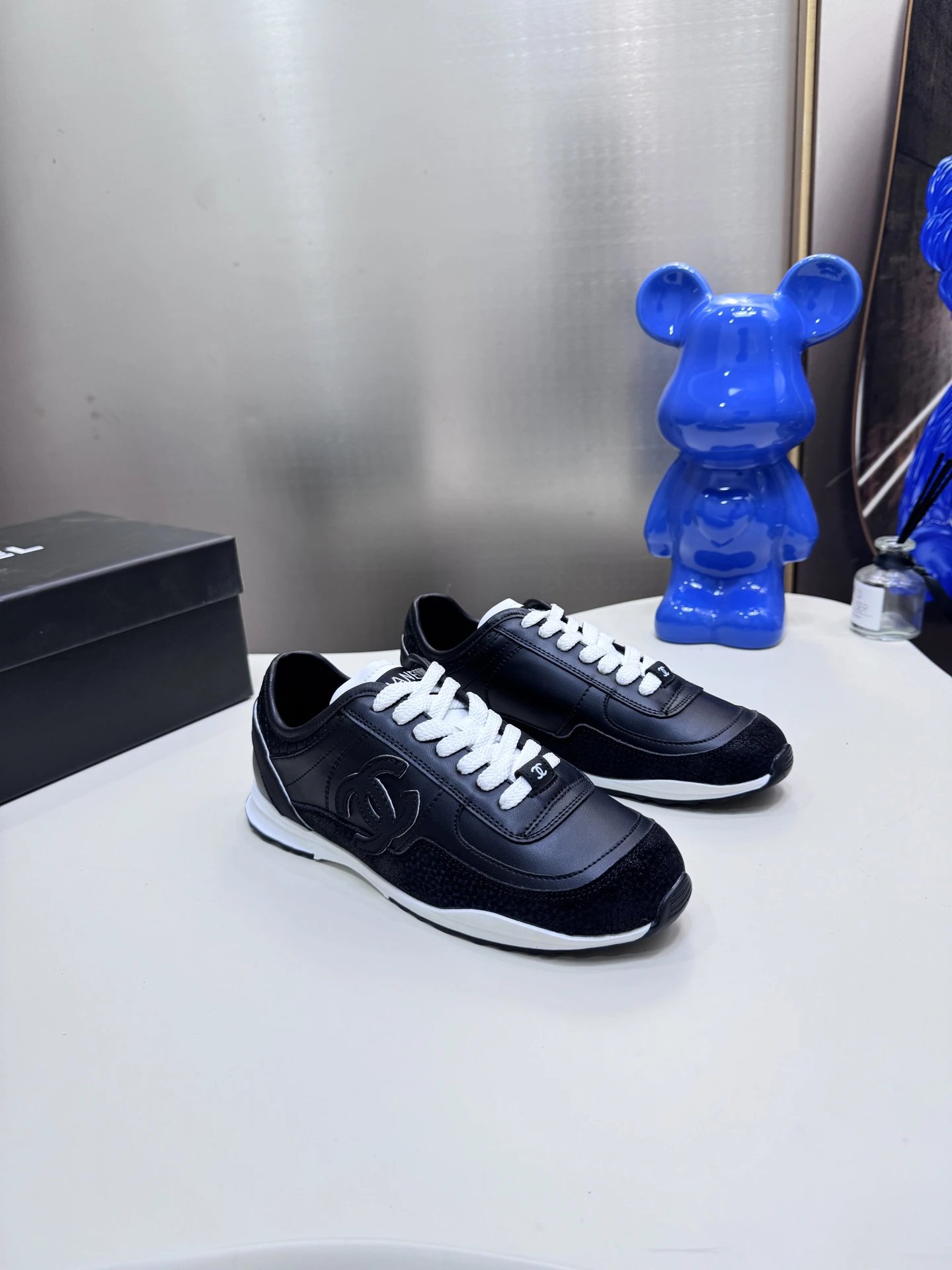 Chanel Panda Platform Sneakers Black - Gallery Image 1 - Detailed View