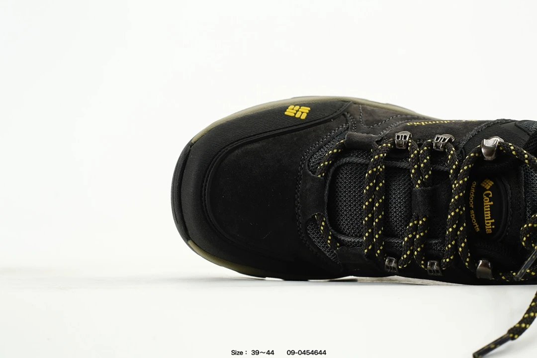 Men's Outdoor Hiking Trek Shoes Ochre Black - Gallery Image 5 - Detailed View