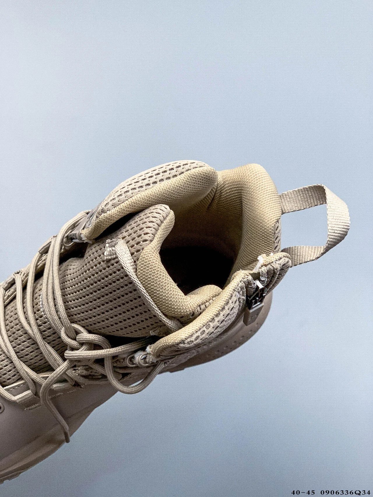 Tactical Mid Hiking Boots Mesh Desert Sand - Gallery Image 4 - Detailed View