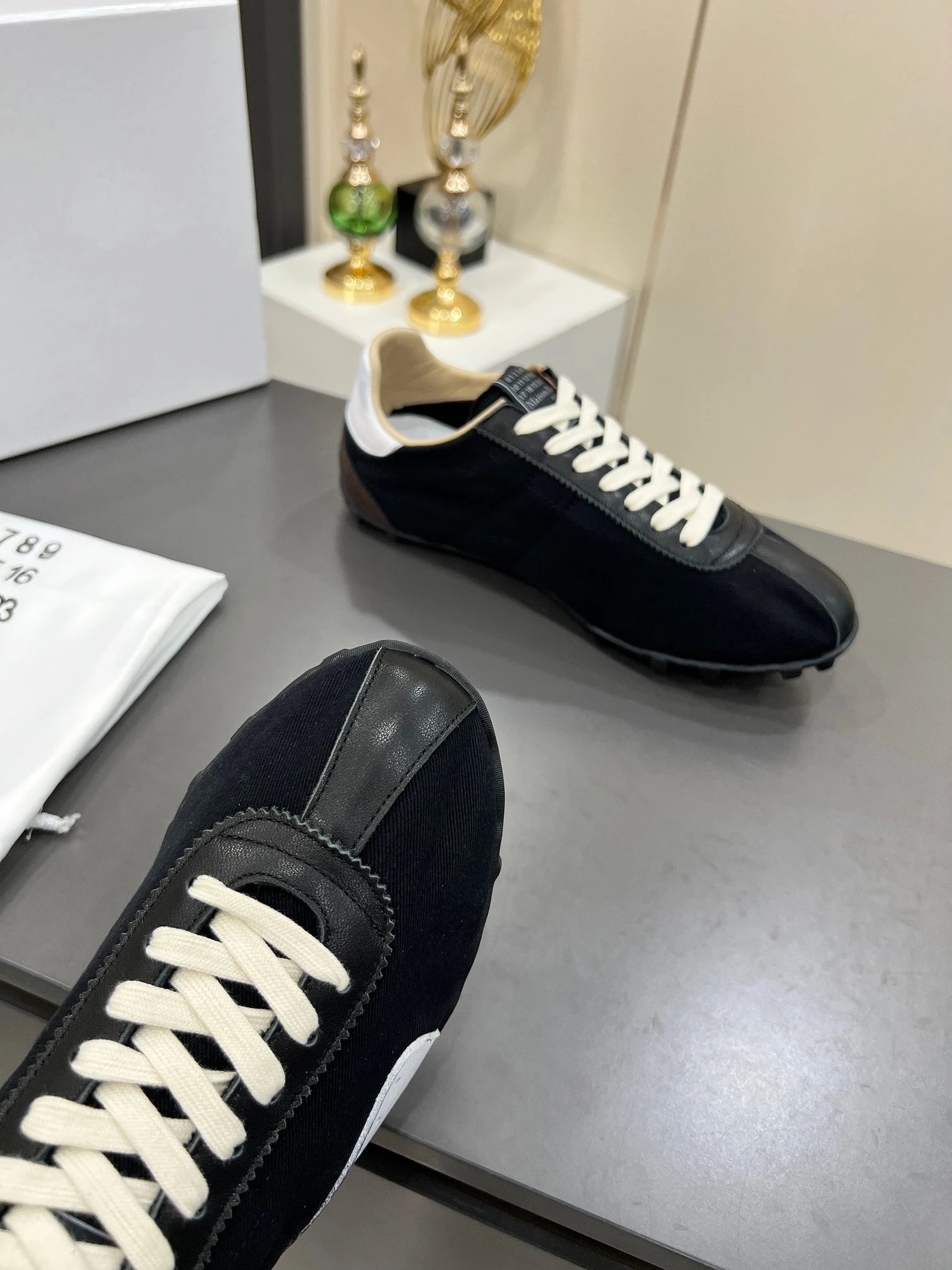Maison Margiela MM6 Sinters Trainers Black - Gallery Image 6 - Detailed View