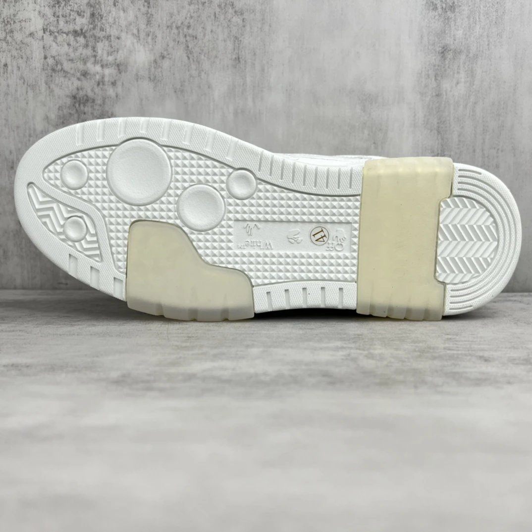 Off-White Low Leather Sneakers White - Gallery Image 8 - Detailed View