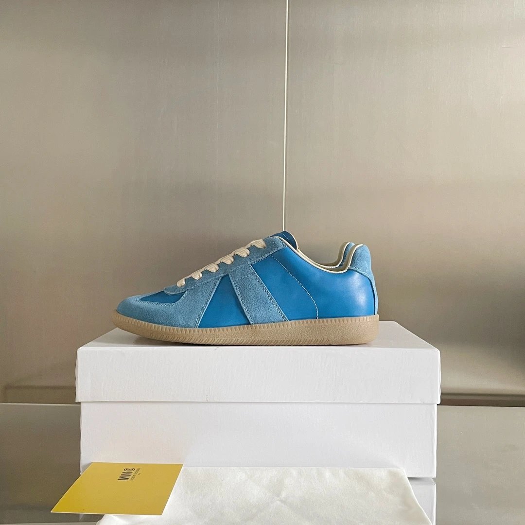 Maison Margiela MM6 Blue German Trainers - High Quality Product Image - Cnfans