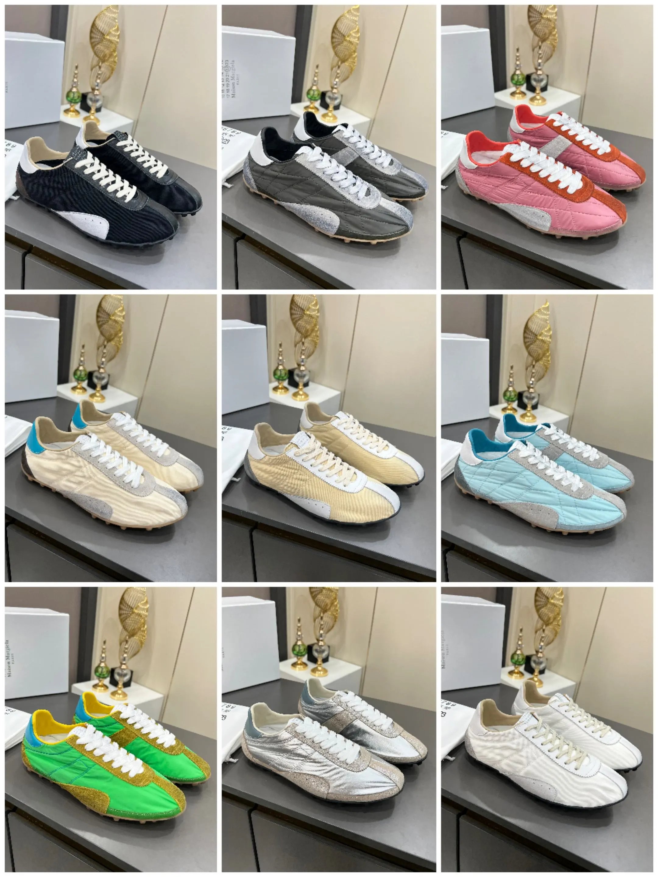 Maison Margiela MM6 Sinters Trainers Green - Gallery Image 9 - Detailed View