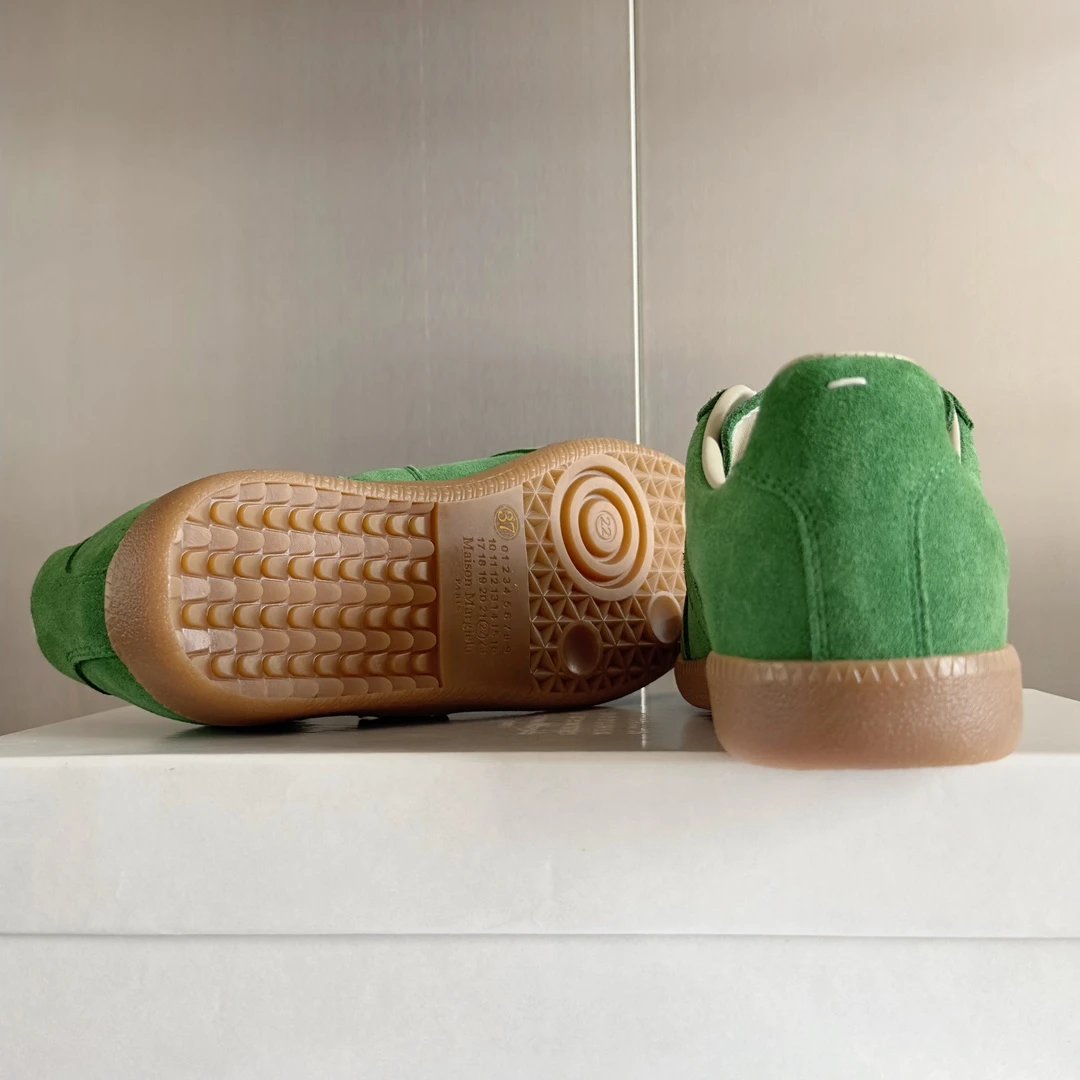 Maison Margiela MM6 German Trainers Green - Gallery Image 9 - Detailed View