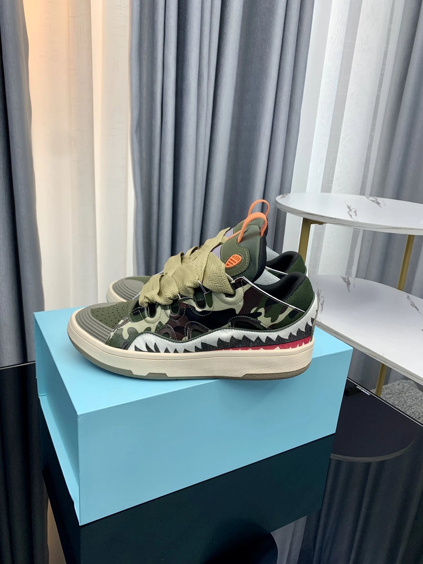 Lanvin Casual Sneakers Camo - Gallery Image 9 - Detailed View