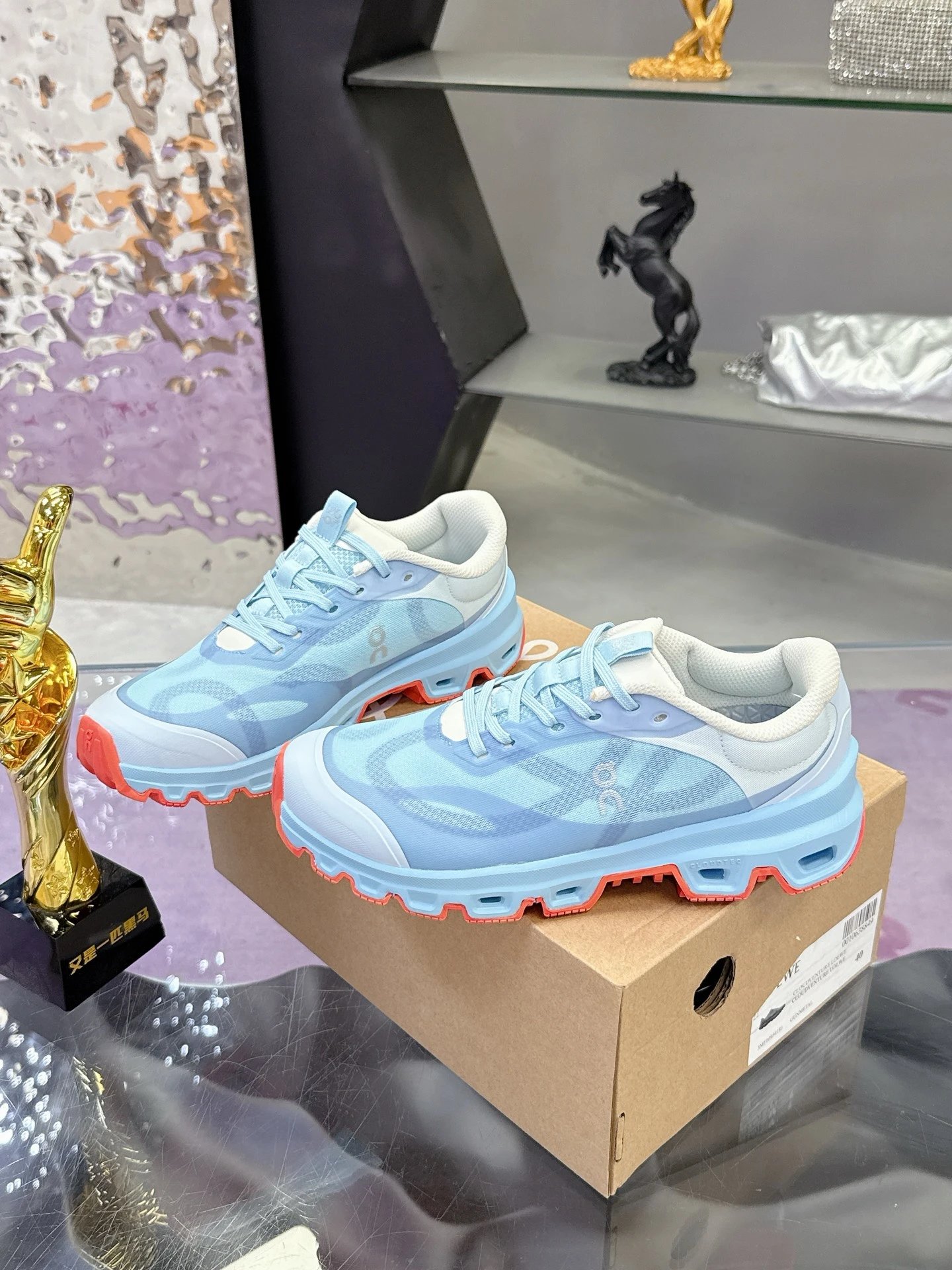 Loewe x On Running 3.0 Cloudtilt Sneakers Blue - Gallery Image 3 - Detailed View