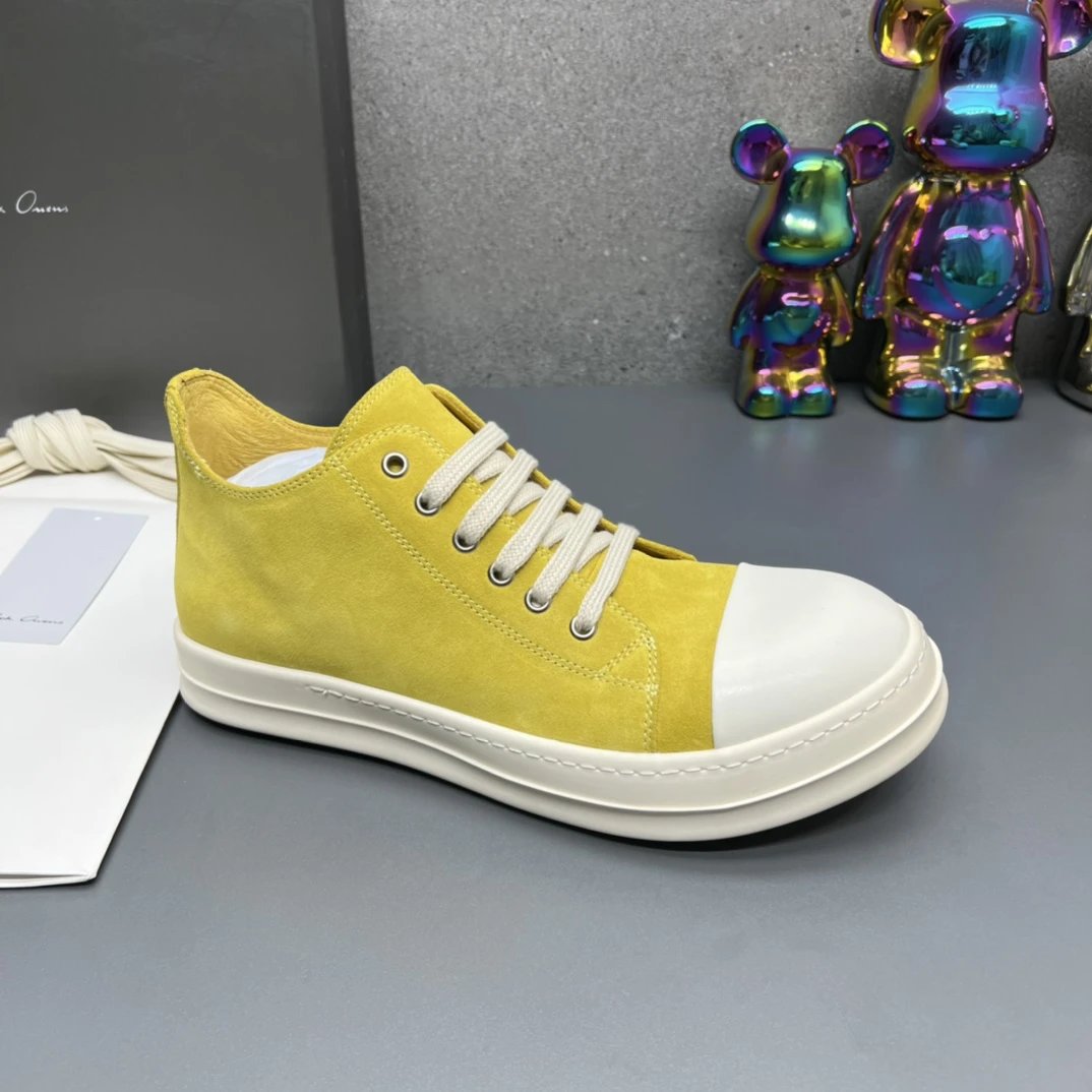 Rick Owens Suede Sneakers Yellow - Rick Owens - Cnfans - $58.68