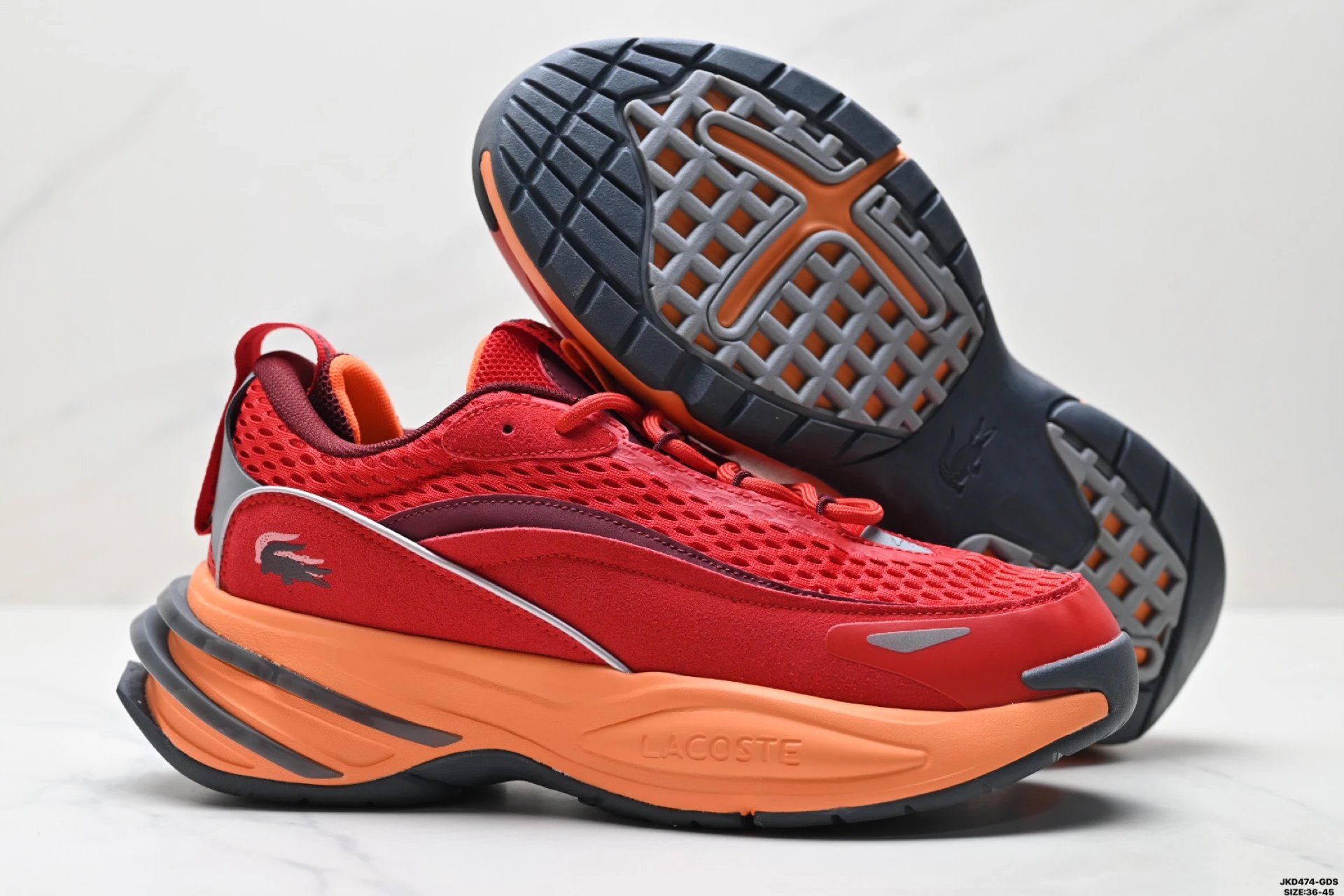 Lacoste Odyssa Sneakers Red - Gallery Image 3 - Detailed View