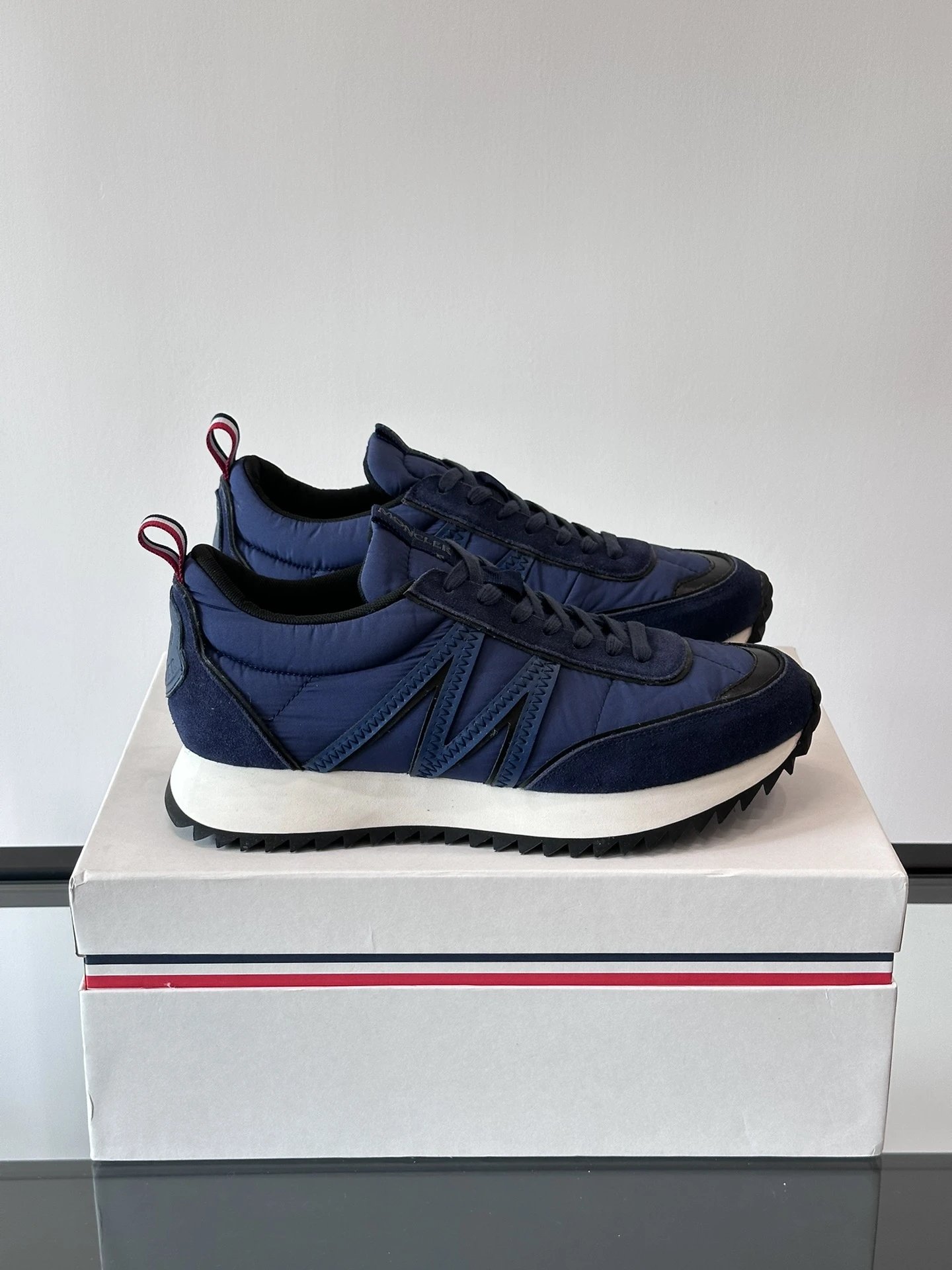Moncler Pacey Sneakers Blue - Gallery Image 2 - Detailed View