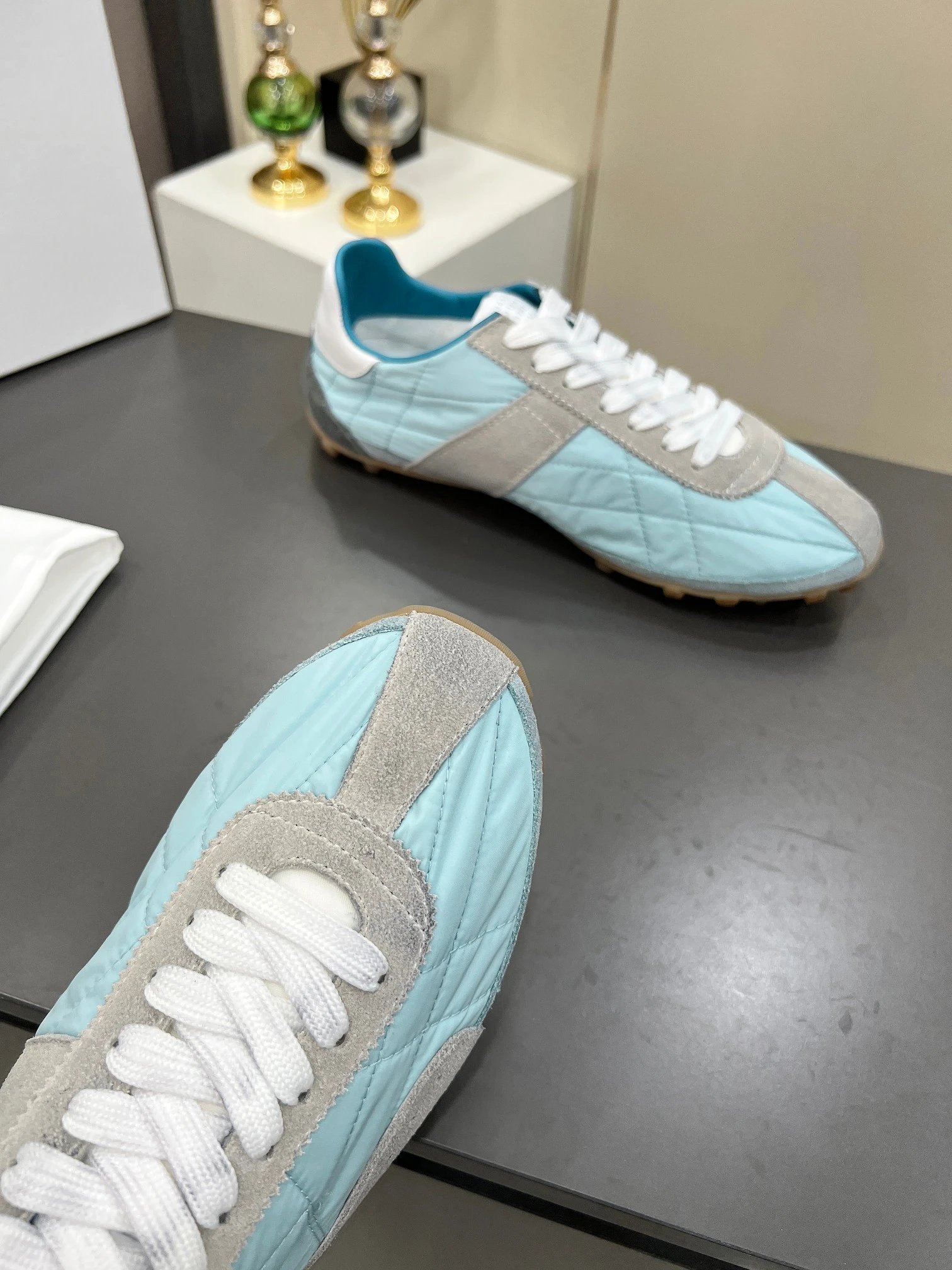 Maison Margiela MM6 Sinters Trainers Blue - Gallery Image 6 - Detailed View