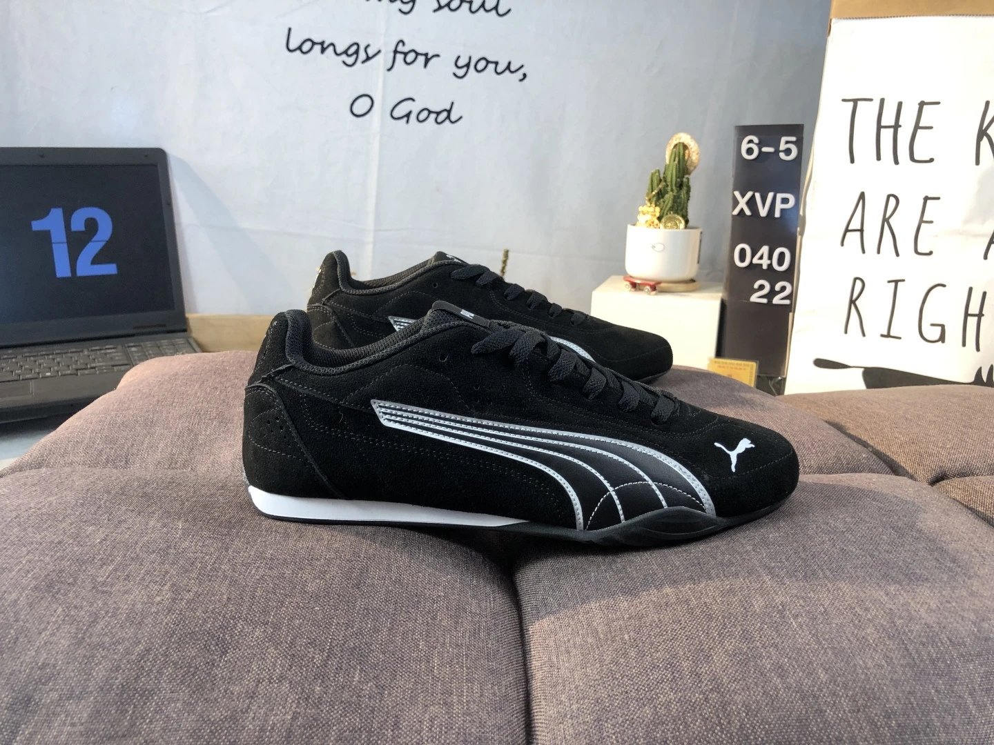 Puma Racing Sneakers Black White - High Quality Product Image - Cnfans