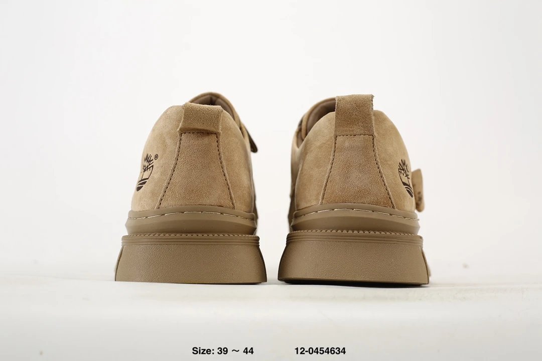 Suede Chunky Sole Shoes Sand - Gallery Image 7 - Detailed View