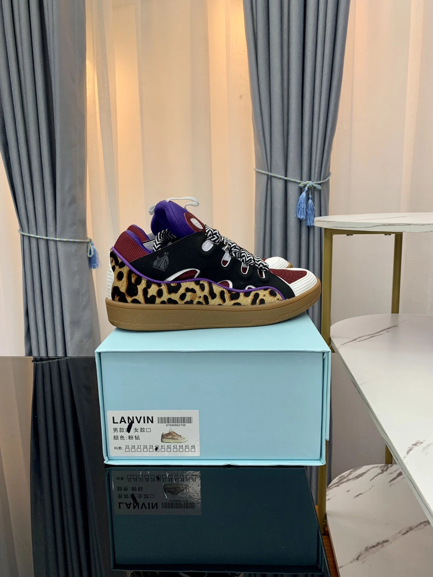 Lanvin Casual Sneakers Red Black - High Quality Product Image - Cnfans