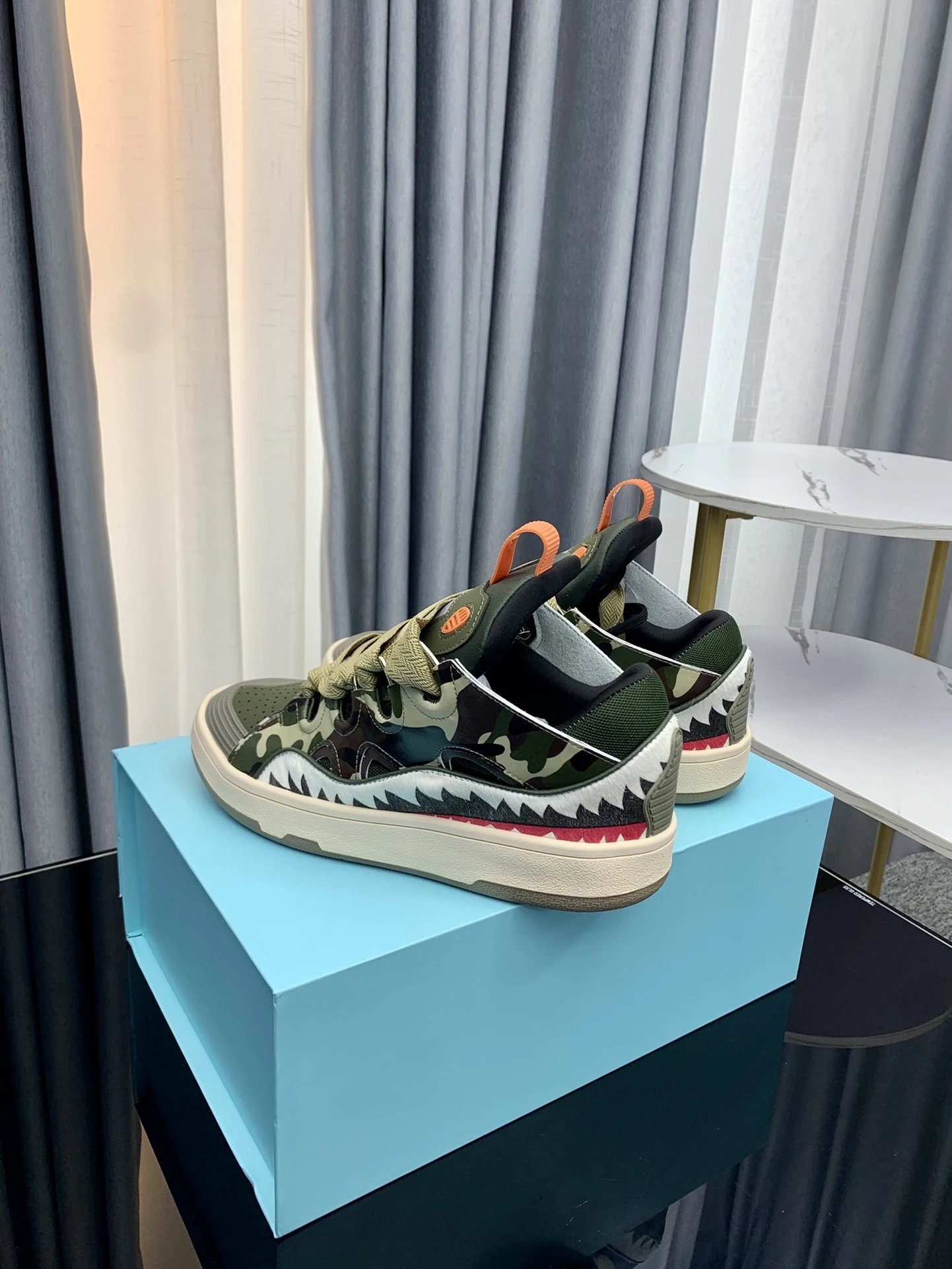 Lanvin Casual Sneakers Camo - Gallery Image 5 - Detailed View